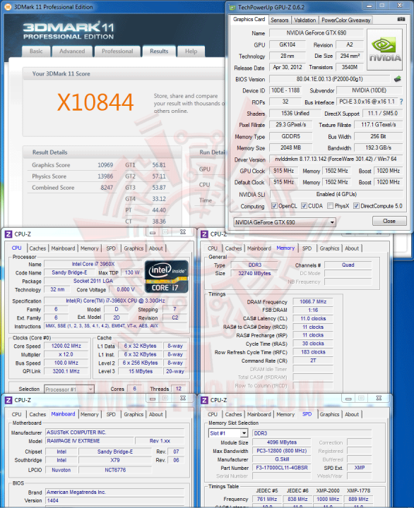 11 x 586x720 NVIDIA GeForce GTX 690 Quad SLI