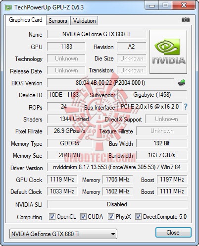 8 9 2012 9 30 42 pm1 GIGABYTE NVIDIA GEFORCE GTX 660 Ti OC Version Review