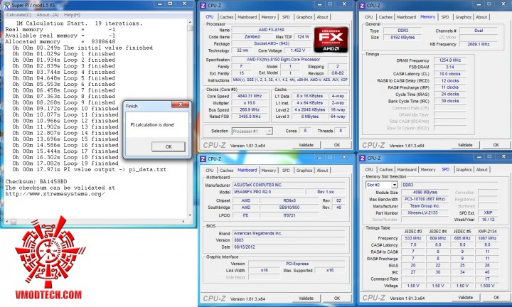 superpi1mb 720x432 ASUS M5A99FX PRO R2.0 Motherboard Review
