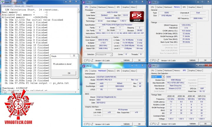 superpi32 720x431 ASUS M5A99FX PRO R2.0 Motherboard Review
