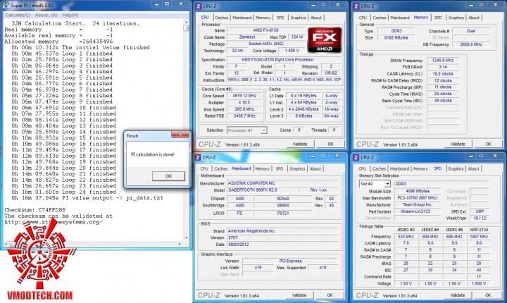 superpi32 2 720x430 ASUS SABERTOOTH 990FX R2.0 Motherboard Review