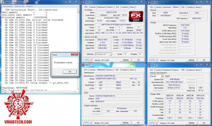 superpi32 720x427 ASUS SABERTOOTH 990FX R2.0 Motherboard Review