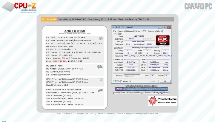 validate53 720x409 ASUS SABERTOOTH 990FX R2.0 Motherboard Review