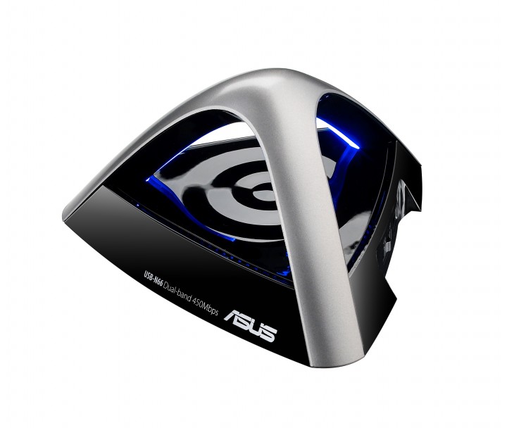 pr-asus-usb-n66-dual-band-n900-usb-wi-fi-adapter pr asus usb n66 dual band n900 usb wi fi adapter 720x608 เอซุส เผยโฉมอะแด๊พเตอร์ไร้สายดีไซน์เก๋ทรงปีระมิด USB N66 Dual Band N900 เสริมเครือข่ายไวร์เลสผ่านเสาสัญญาณเฉพาะที่ออกมาเป็นพิเศษ เพิ่มความแรงสัญญาณ 3 เท่าและส่งสัญญาณไกลขึ้นถึง 150%