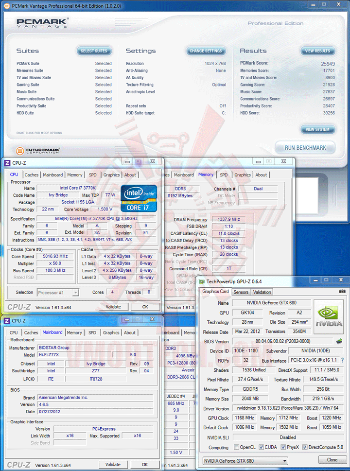pcmv BIOSTAR Hi Fi Z77X Motherboard Review