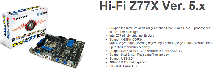 s1 BIOSTAR Hi Fi Z77X Motherboard Review