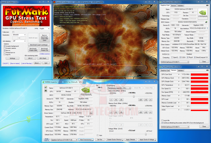 fur 3 720x487 GIGABYTE WINDFORCE GeForce GTX 650Ti OC Version 2048 MB GDDR5 Review