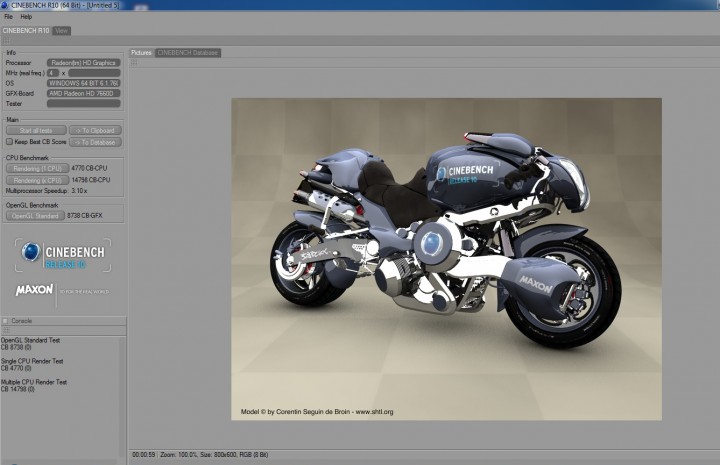 cine10 720x465 ASUS F2A55 M FM2 MINI ATX Motherboard Review