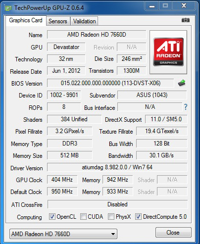 gpuz1 gpuz1 ASUS F2A55 M FM2 MINI ATX Motherboard Review
