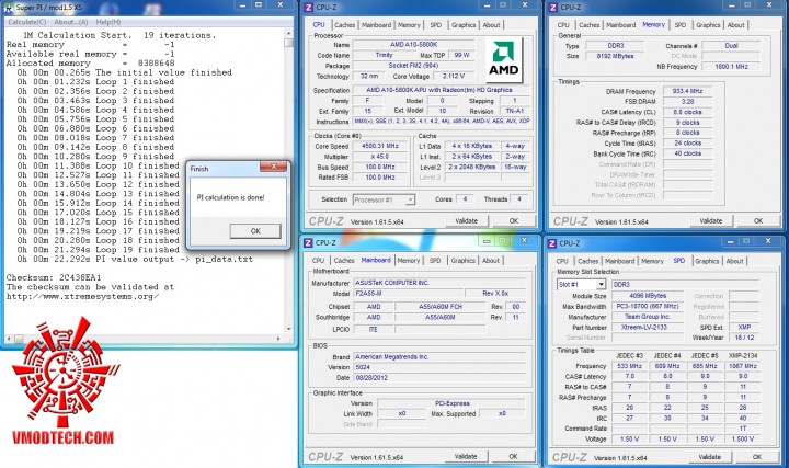 superpi1mb 720x427 ASUS F2A55 M FM2 MINI ATX Motherboard Review