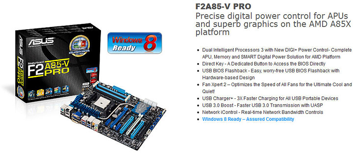 1 1 ASUS F2A85 V PRO AMD FM2 Motherboard Review