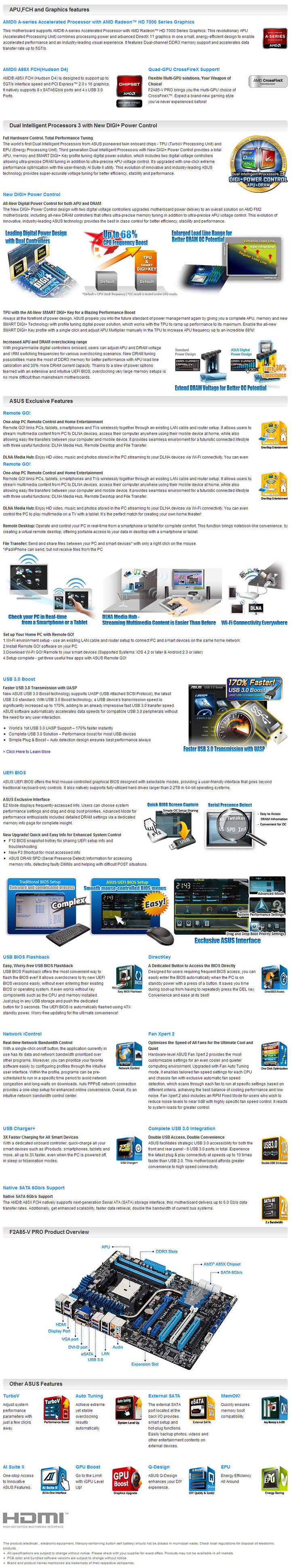 2 2 ASUS F2A85 V PRO AMD FM2 Motherboard Review