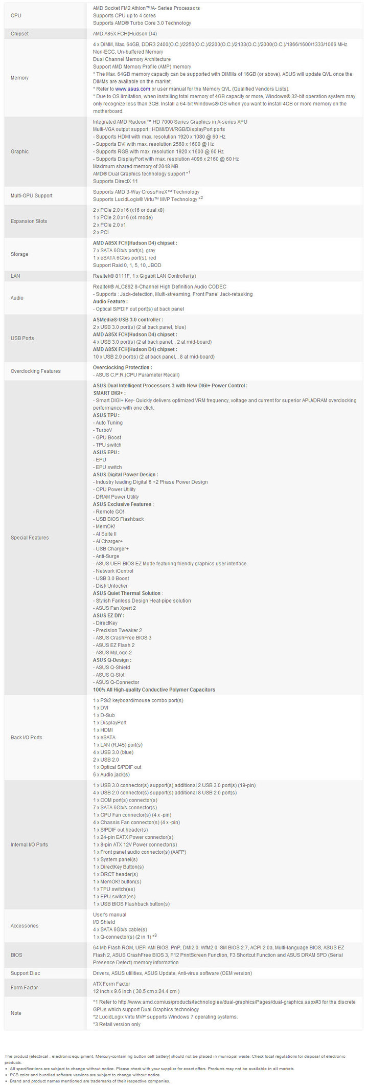 3 3 ASUS F2A85 V PRO AMD FM2 Motherboard Review
