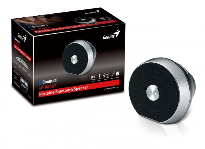 SP-900BT Black Box-A 0403(o) sp 900bt black 3d1 720x523 Genius SP 900BT ลำโพงบลูทูธขนาดพกพา