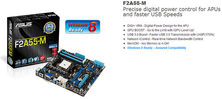 s1 ASUS F2A55 M FM2 MINI ATX Motherboard Review