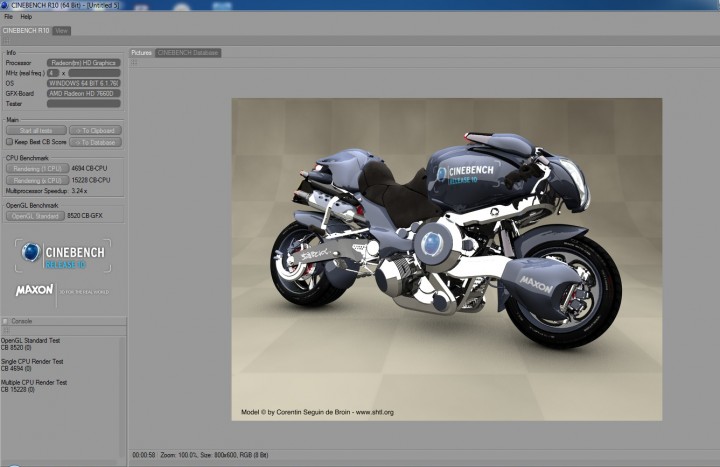 cine10 720x467 ECS A85F2 A Golden FM2 Motherboard Review