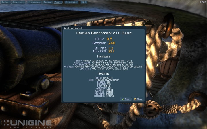 heaven 3 720x450 ECS A85F2 A Golden FM2 Motherboard Review