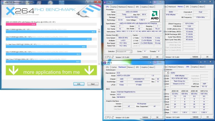 x264 2 720x406 ECS A85F2 A Golden FM2 Motherboard Review