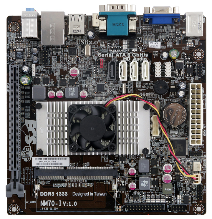 nm70-iv1002 nm70 iv1002 ECS Reveals its First Motherboard with the Intel NM70 Express Chipset NM70 I