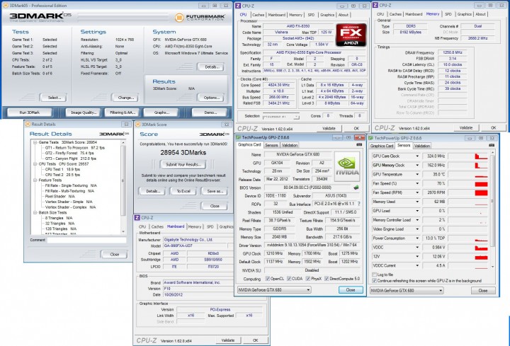 3dmark05 720x489 ASUS GTX 680 DirectCU II TOP Review