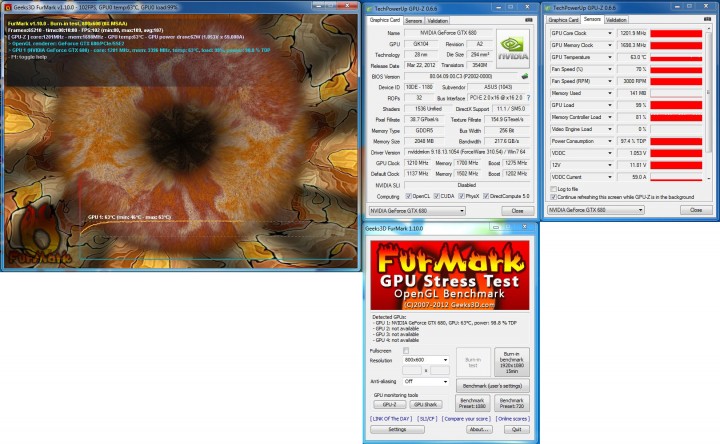 furmark10 test1 720x444 ASUS GTX 680 DirectCU II TOP Review