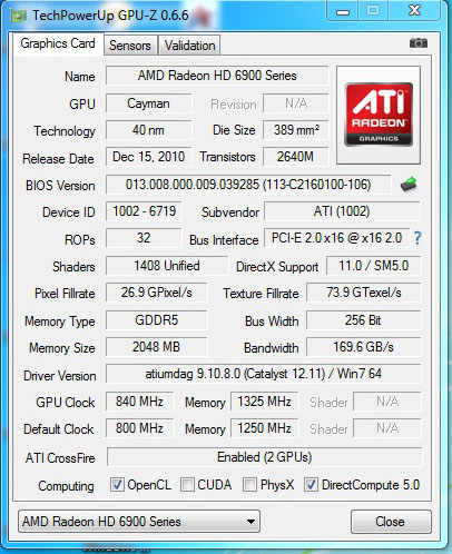 gpuz gpuz ASUS Crosshair V Formula Z