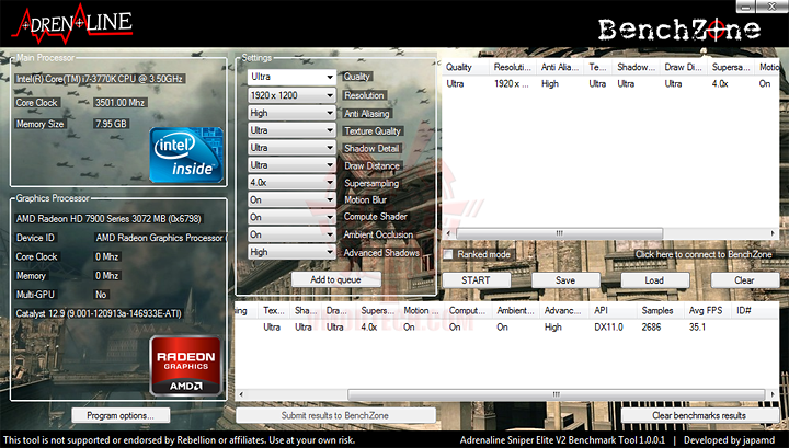 sp 3 ASUS ROG MATRIX HD 7970 PLATINUM 3072 MB GDDR5 Review