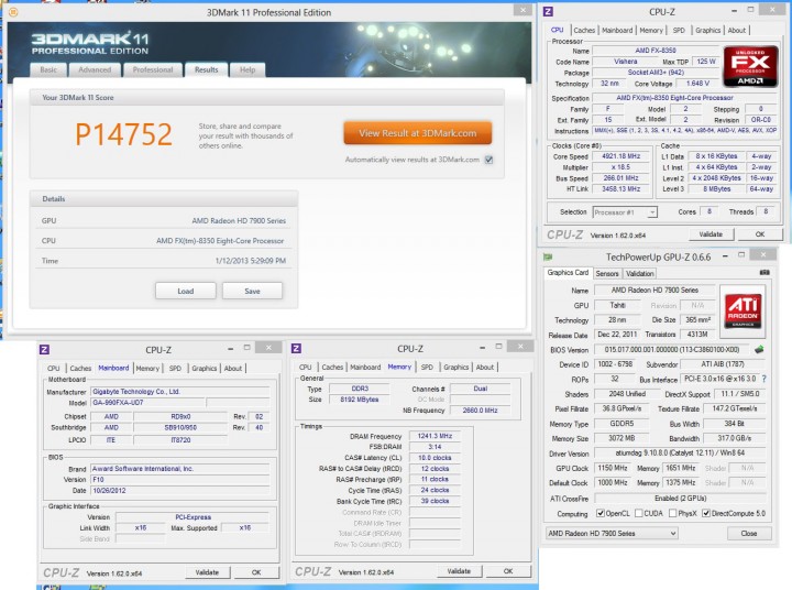 3dmark11 oc 720x536 PowerColor DEVIL13 HD7990 6GB GDDR5 Review on AMD FX 8350 Vishera 