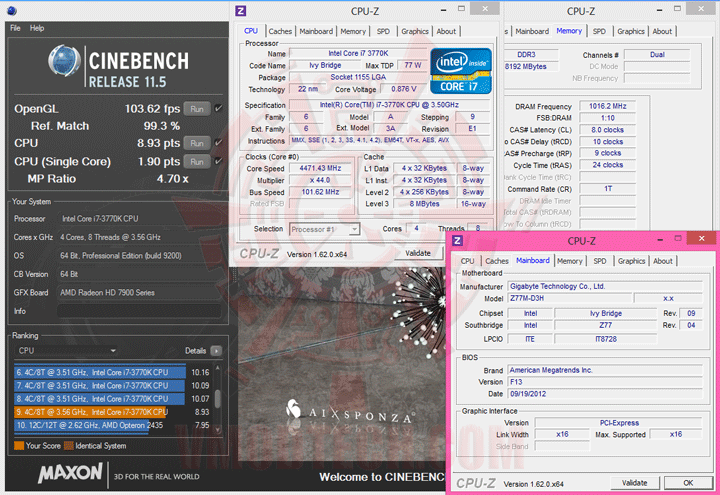 c115 GIGABYTE GA Z77M D3H Micro ATX Motherboard Review