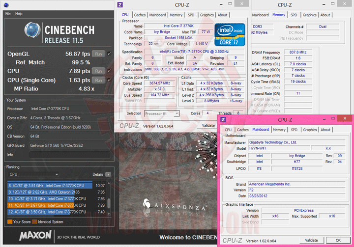 c11 GIGABYTE GA H77N WIFI Mini ITX Motherboard Review