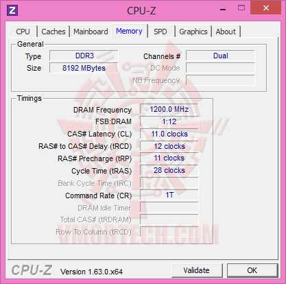 01 cpuz 3 APACER ARMOR DDR3 2133 MHz CL11 8GB Kit Memory Review