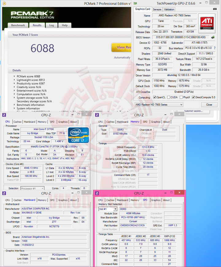 pcm7 CORSAIR Dominator Platinum CMD8GX3M2A2133C9 DDR3 2133MHz CL9 8GB Kit Review