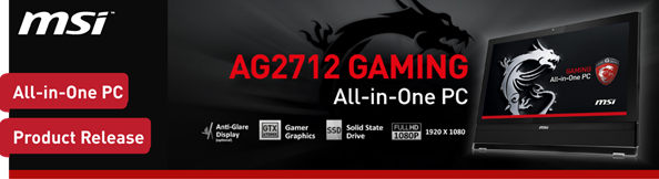image001 MSI All in One Press Release  Worlds First 27 inch Gaming All in One PC  MSI AG2712