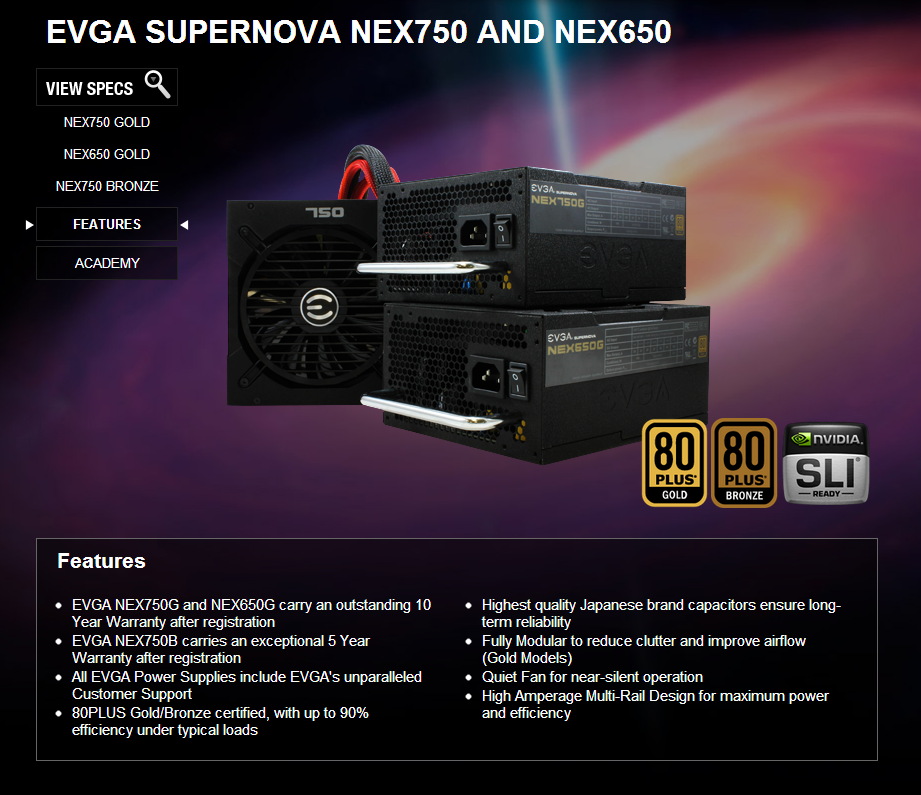 intro 02 EVGA SuperNOVA NEX750G Gold Power Supply Review