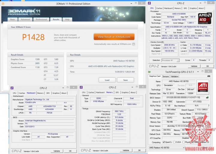 3dmark11 df 720x514 AMD A10 6800K PROCESSOR REVIEW
