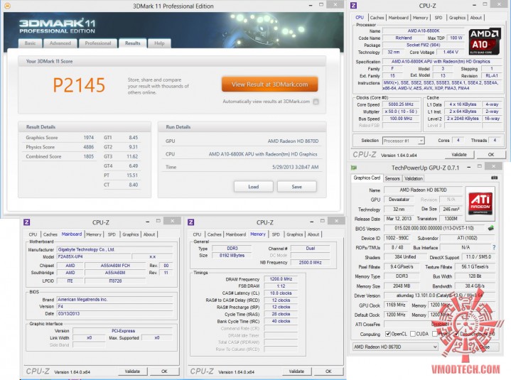 11 oc 719x535 AMD A10 6800K PROCESSOR REVIEW