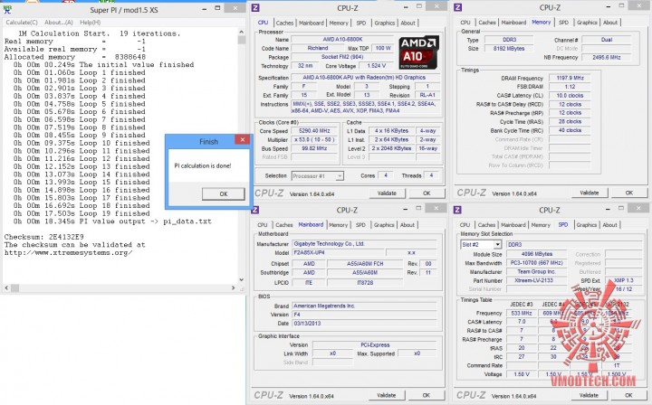 53 superpi 1mb 720x448 AMD A10 6800K PROCESSOR REVIEW