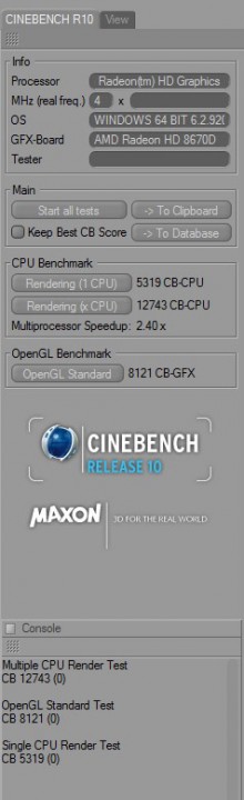 cine10 oc 2 220x720 AMD A10 6800K PROCESSOR REVIEW