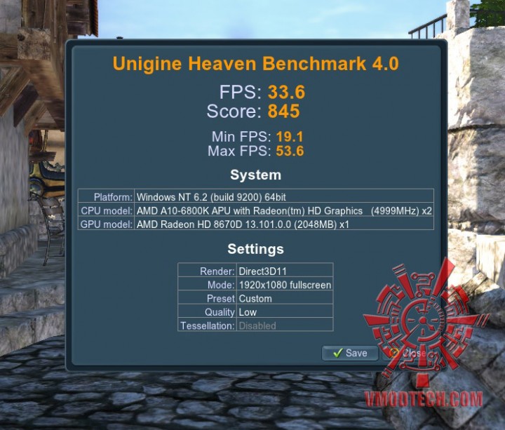 heaven4 oc 720x613 AMD A10 6800K PROCESSOR REVIEW