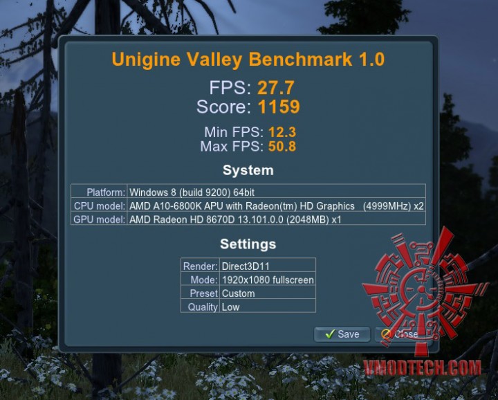 valley 1 oc 720x578 AMD A10 6800K PROCESSOR REVIEW