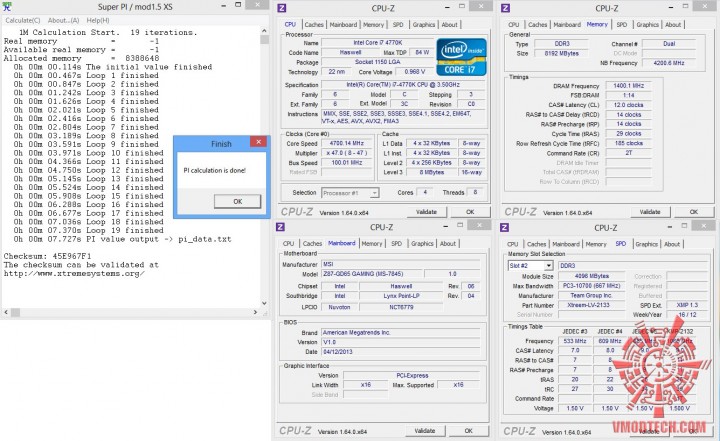 superpi1mb 720x441 MSI Z87 GD65 GAMING