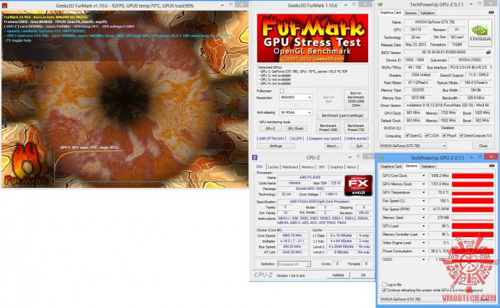 furmark 720x444 Nvidia Geforce GTX 780 On AMD FX 8350 Performace Test