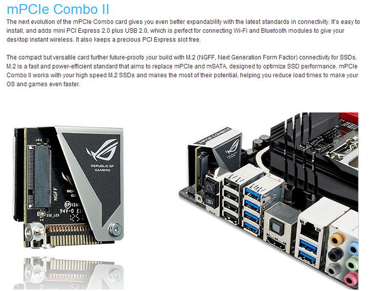 mpcie ASUS ROG MAXIMUS VI GENE mATX Motherboard Review