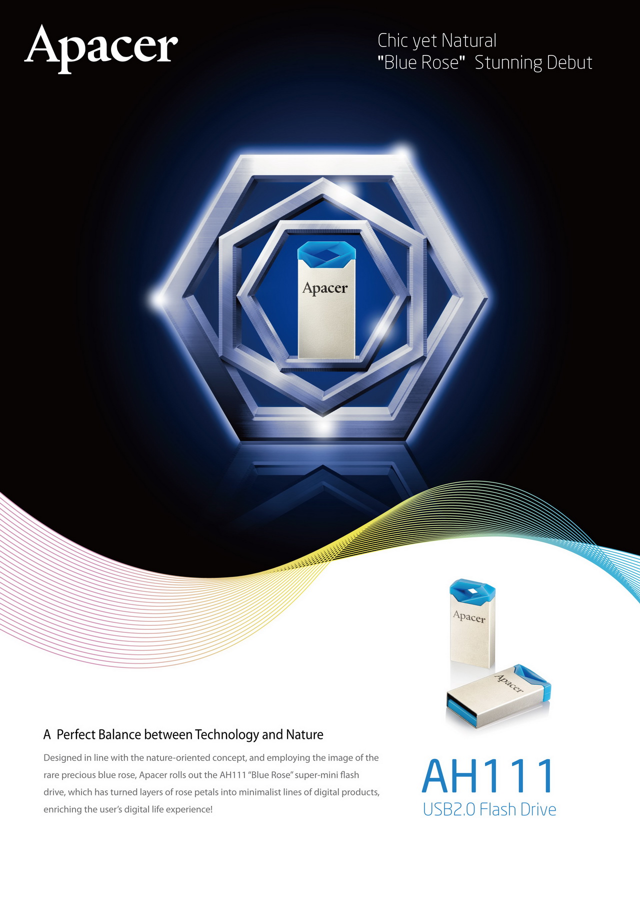 ah111-dm-front ah111 dm front Apacer เปิดตัว AH111 “Blue Rose” สุนทรียภาพใหม่ของแฟลชไดร์ฟ ดีไซน์สุดชิค แต่ยังคงความเป็นธรรมชาติ