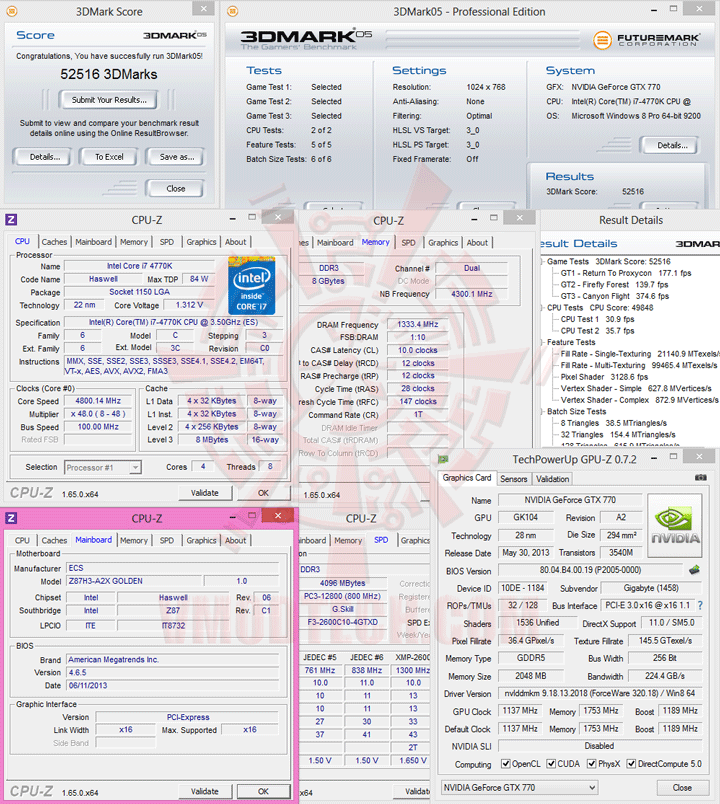 05d ECS GANK DOMINATION Z87H3 A2X GOLDEN Gaming Motherboard Review