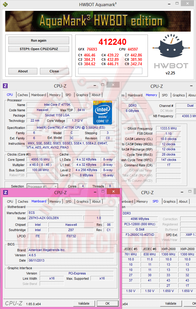 15d ECS GANK DOMINATION Z87H3 A2X GOLDEN Gaming Motherboard Review