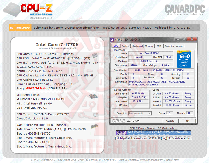 validate ASUS ROG MAXIMUS VI EXTREME Motherboard Review