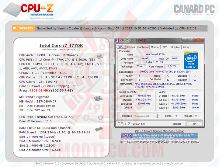 validate GIGABYTE GA Z87 D3HP Motherboard Review