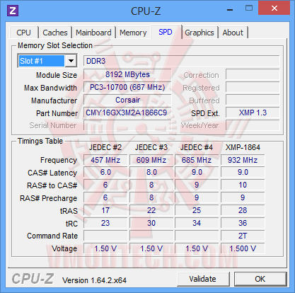 cpu z 04 CORSAIR VENGEANCE Pro Series DDR3 1866 MHz CL9 16GB Memory Kit Review