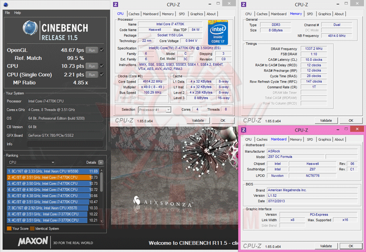c115 ASRock Z87 OC Formula Motherboard Review เวรี่ควิกเทสต์ แรงหลังทะลุเบาะ